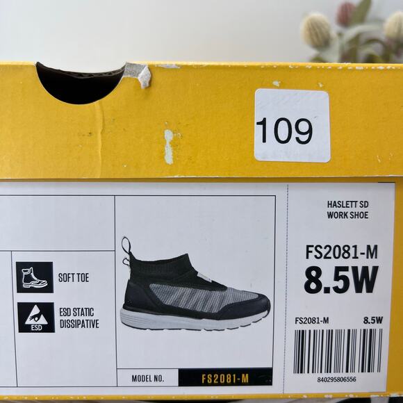 Carhartt Haslett FS2481-M Nano Toe Work Shoes Sneaker Black Gray Men\'s 8.5 Wide main image 5
